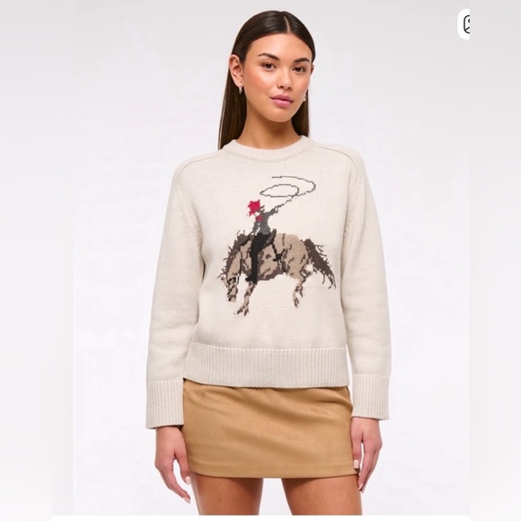 Abercrombie & Fitch Sweaters - Abercrombie & Fitch Madeline Cowgirl
Crew Sweater Small